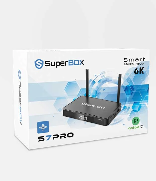SuperBox S7 Pro package image with included accessories