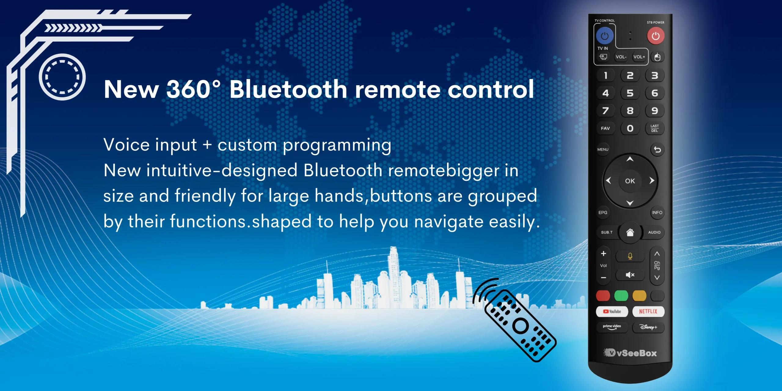 vSeeBox V5 Pro package and product details image