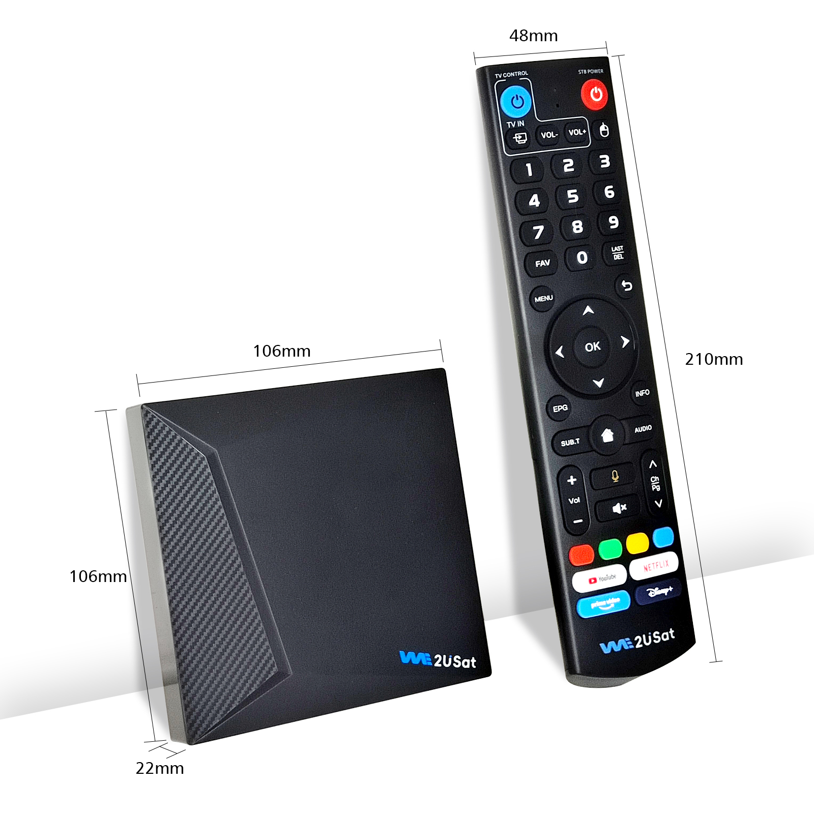 We2USAT K3 Pro Plus package and accessory image